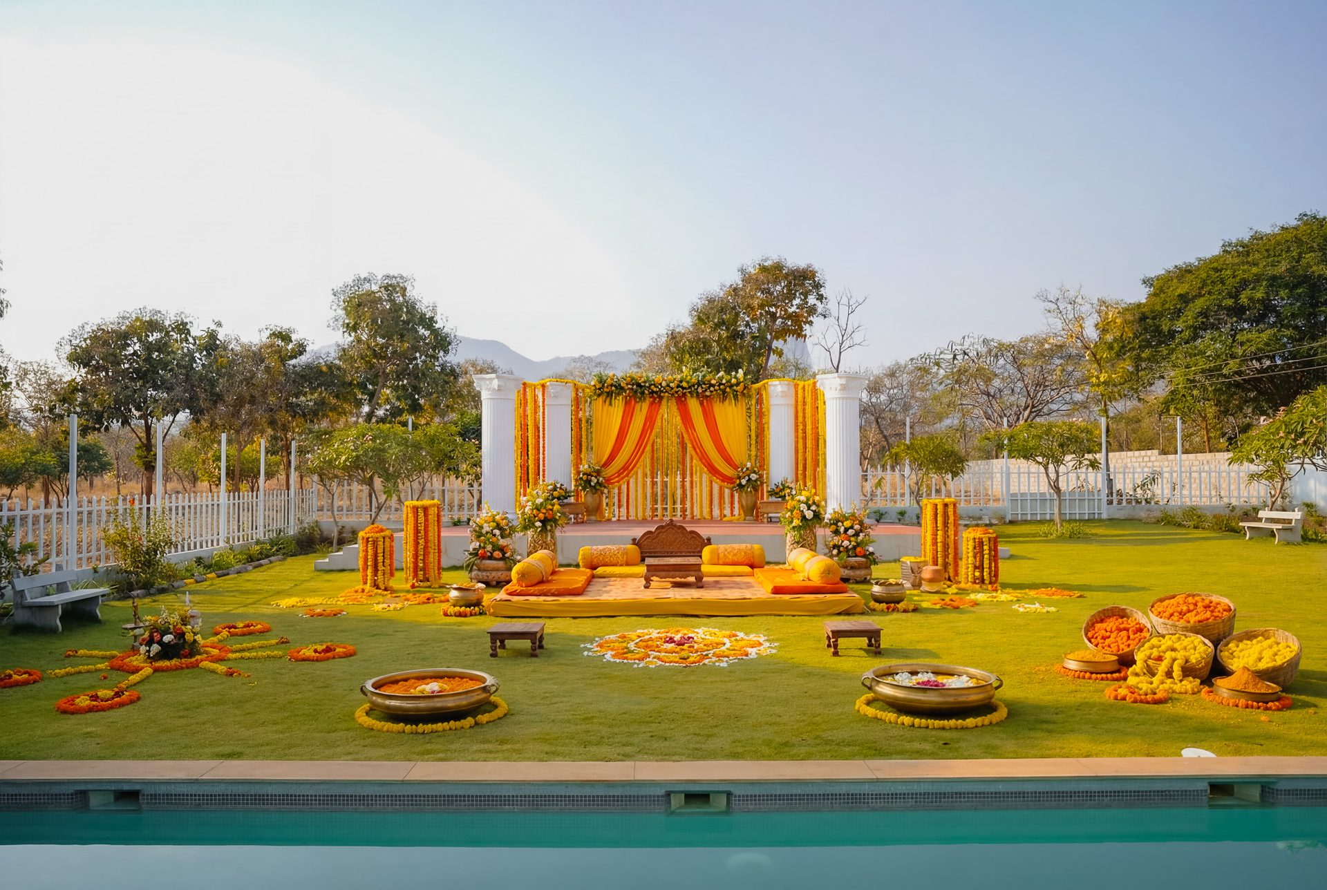 Roman Courtyard intimate wedding venue Coimbatore