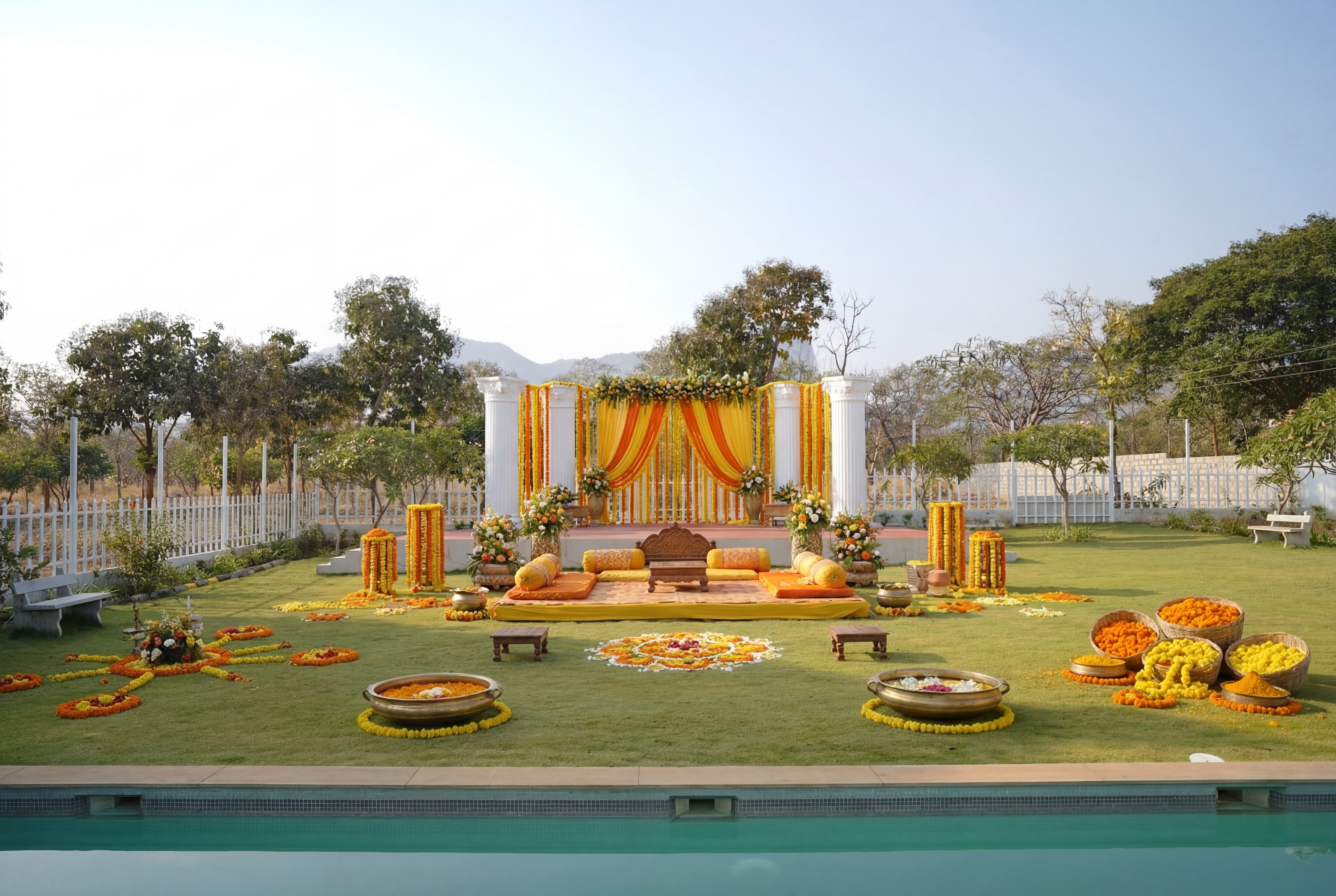 Outdoor wedding venues in Coimbatore lawn weddings CSR Landmark