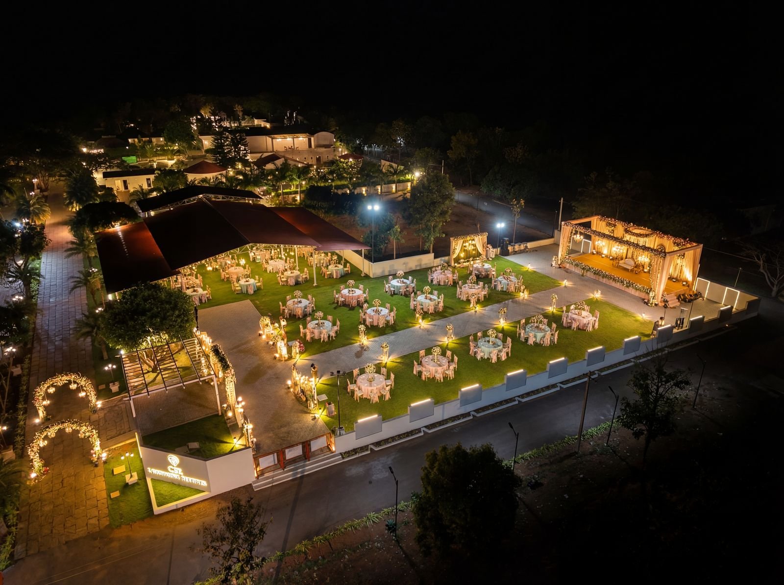 Outdoor wedding in Coimbatore