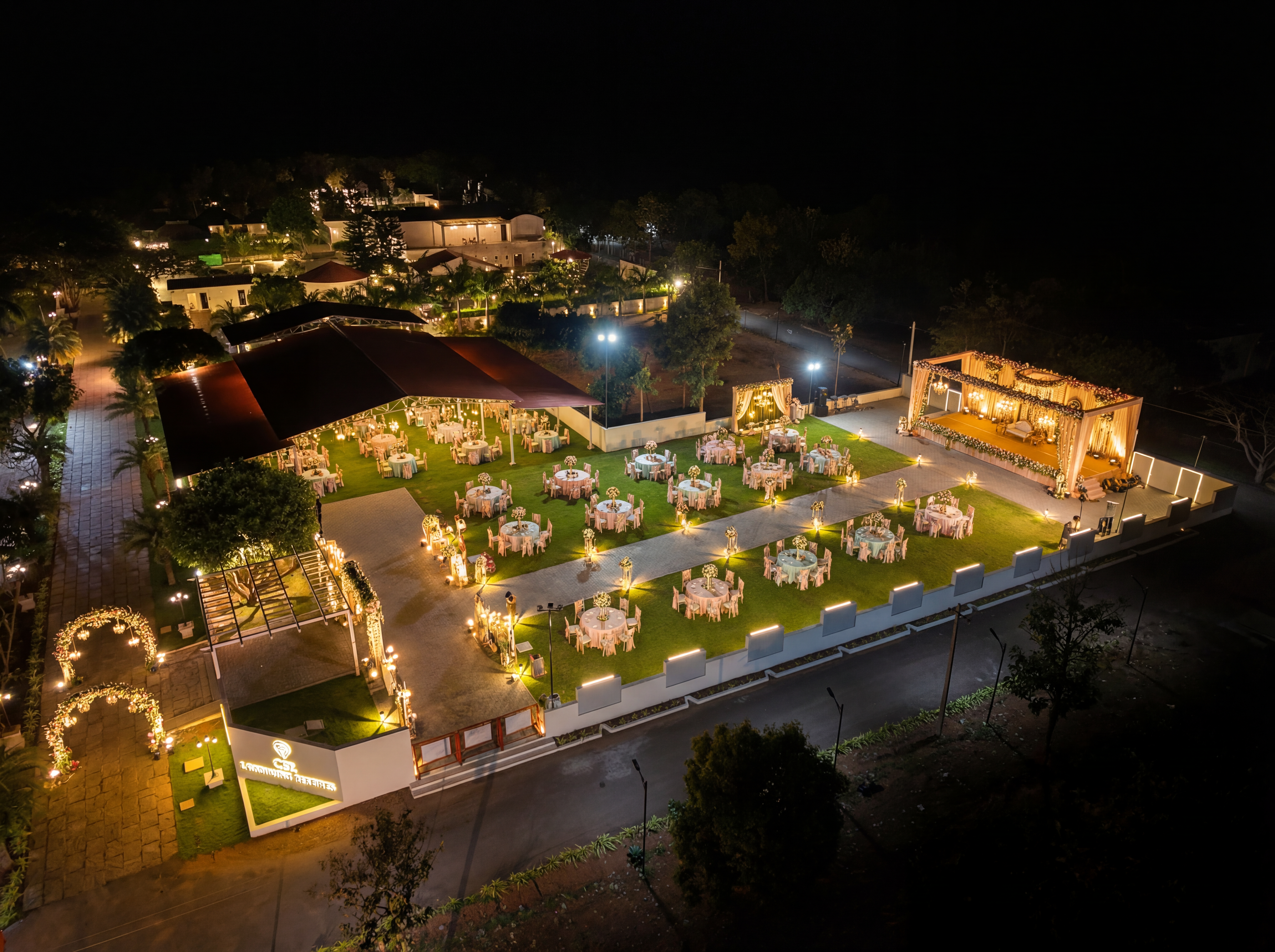 Outdoor wedding in Coimbatore