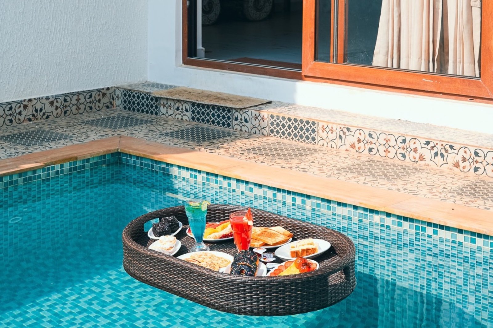 Bali Pool Villa floating breakfast